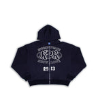 PEACE AND LOVE ZIP UP HOODIE